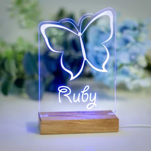 Personalised Butterfly Night Light