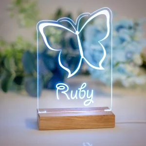 Personalised Butterfly Night Light