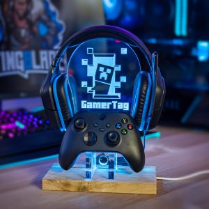 Mine Creeper Personalised Headset Controller Stand