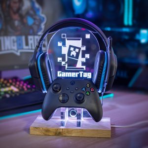 Mine Creeper Personalised Headset Controller Stand