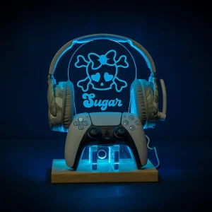 Cute Skull Personalised Headset Controller Stand