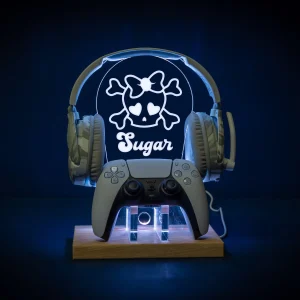 Cute Skull Personalised Headset Controller Stand