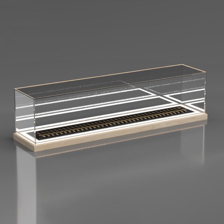 O Gauge Model Display Case – Illuminated