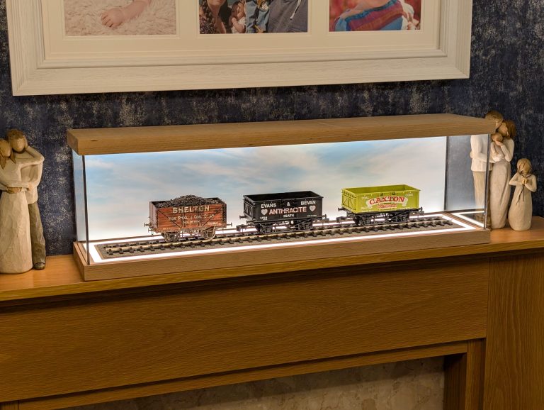 Deluxe O Gauge Display Case – Illuminated