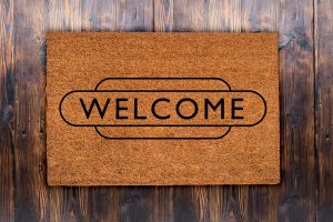 Personalised Railway Totem Coir Doormat – Welcome Mat for Train Enthusiasts